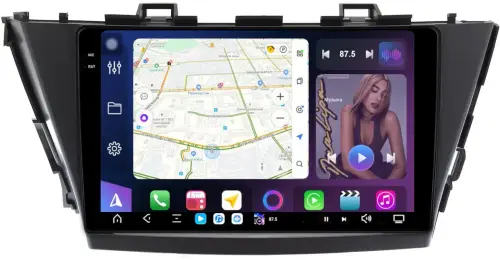 Магнитола для Toyota Prius Alpha 40 2011-2014 (правый руль) - FarCar S500-TS20 монитор 9.5" 2K QLED на Android 14, Быстрейшая, CarPlay, 4G SIM-слот
