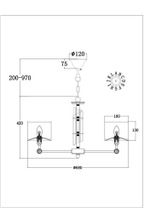Подвесной светильник Maytoni MOD088PL-06BS