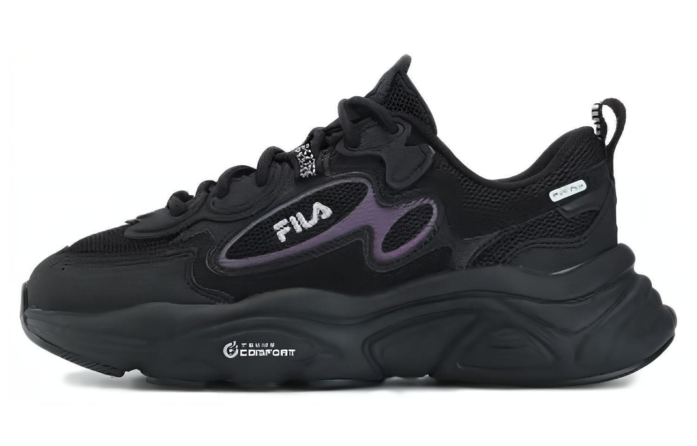 FILA Fila Mars 1S+ non-slip, wear-resistant, shock-absorbing, low-cut life casual shoes women's black