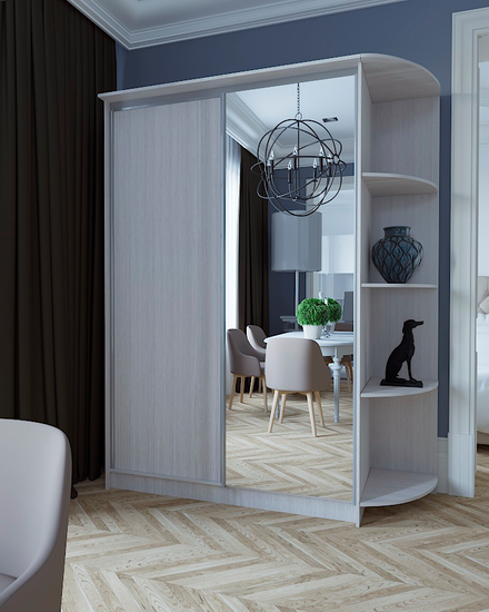 Шкаф- купе РАУМ 1400 мм с зеркалом