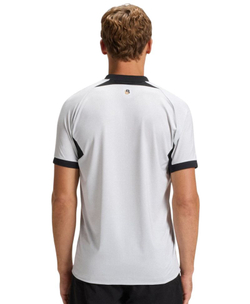 Теннисная футболка BOSS Matchball TOC Zip-Neck Slim-Fit - white