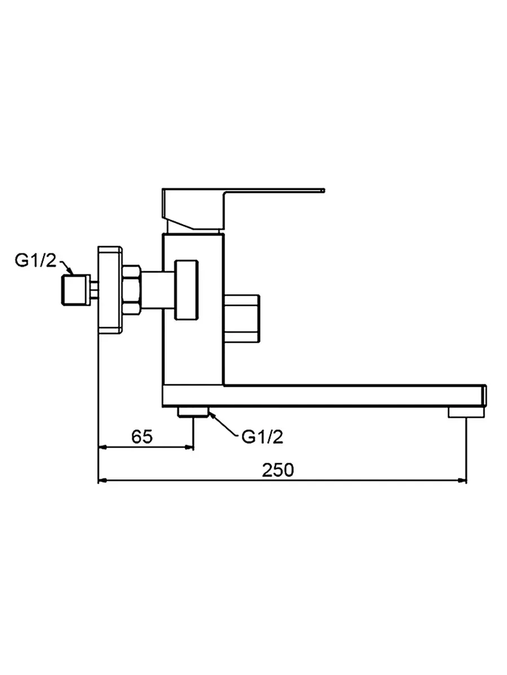 Смеситель для ванны Frap F32802
