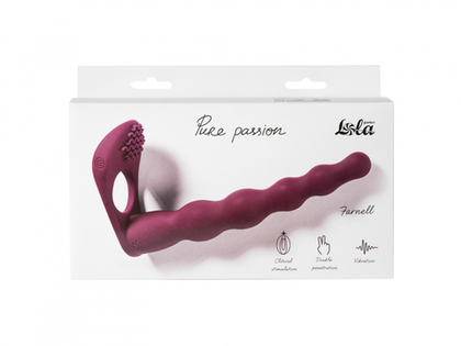 Lola games Pure Passion Farnell Wine Red - Вибронасадка для Двойного Проникновения