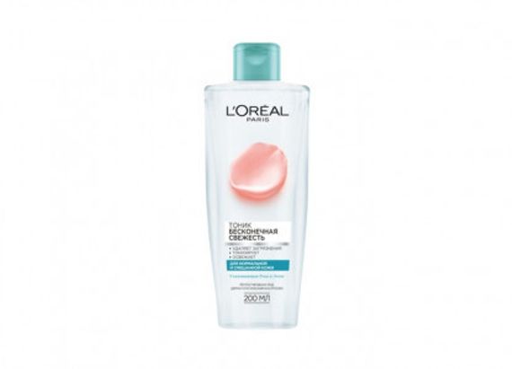 Tonik \ Очищающий тоник L&#39;Oreal Paris Бесконечная свежесть для нормальной и смешанной кожи 200 мл