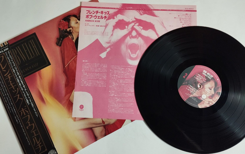 Винтажная виниловая пластинка LP Bob Welch French Kiss (Japan 1977) (Obi)