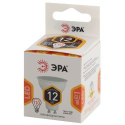 Лампочка светодиодная ЭРА STD LED MR16-12W-827-GU10 GU10 12Вт софит теплый белый свет