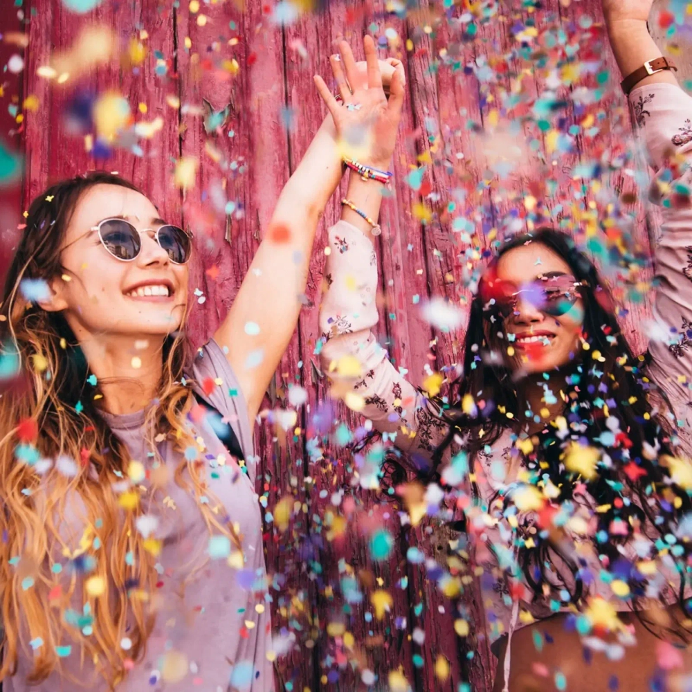 Конфетти «Круги розовые» 10 г, бумага