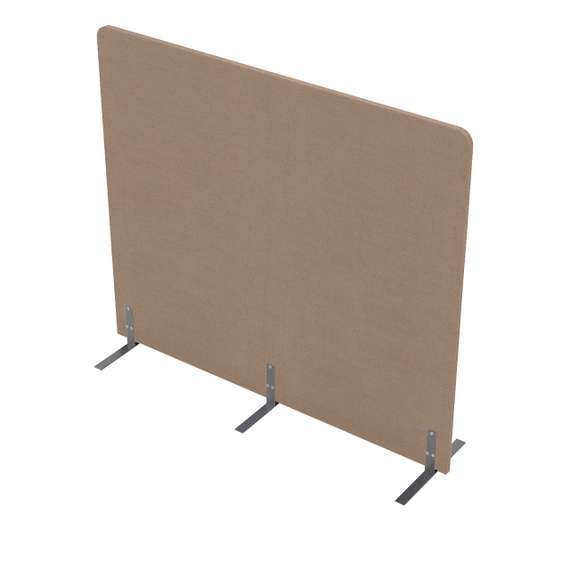 011.МПО.1614 Акустическая мобильная перегородка на стационарных опорах (1600*450*1400)