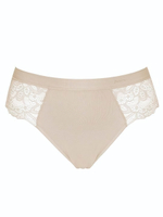 Трусики-слипы с кружевом Belle-Cotton (Размер: L) (Цвет: телесный)