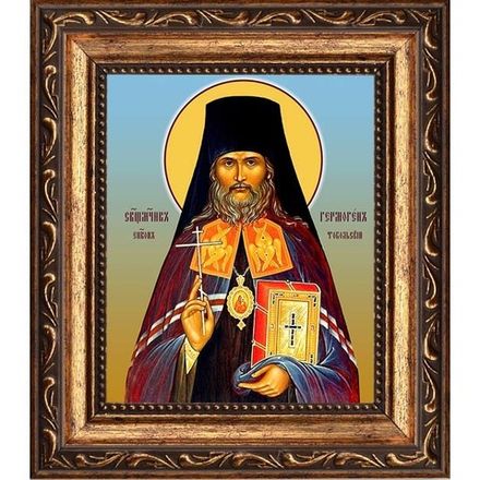 Гермоген Долганев, Тобольский, священномученик, епископ. Икона на холсте.