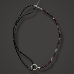 Ожерелье. Линейно-эмоционально. Гранат