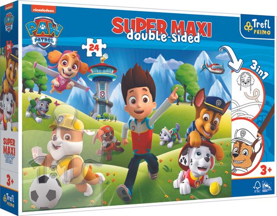Puzzle - &quot;24 SUPER MAXI&quot; -  The adventures of Paw Patrol / Viacom