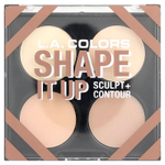 L.A. Colors, Sculpt + Contour, палитра для контурирования из 4 оттенков, CPF638 Shape It Up, 14 г (0,49 унции)