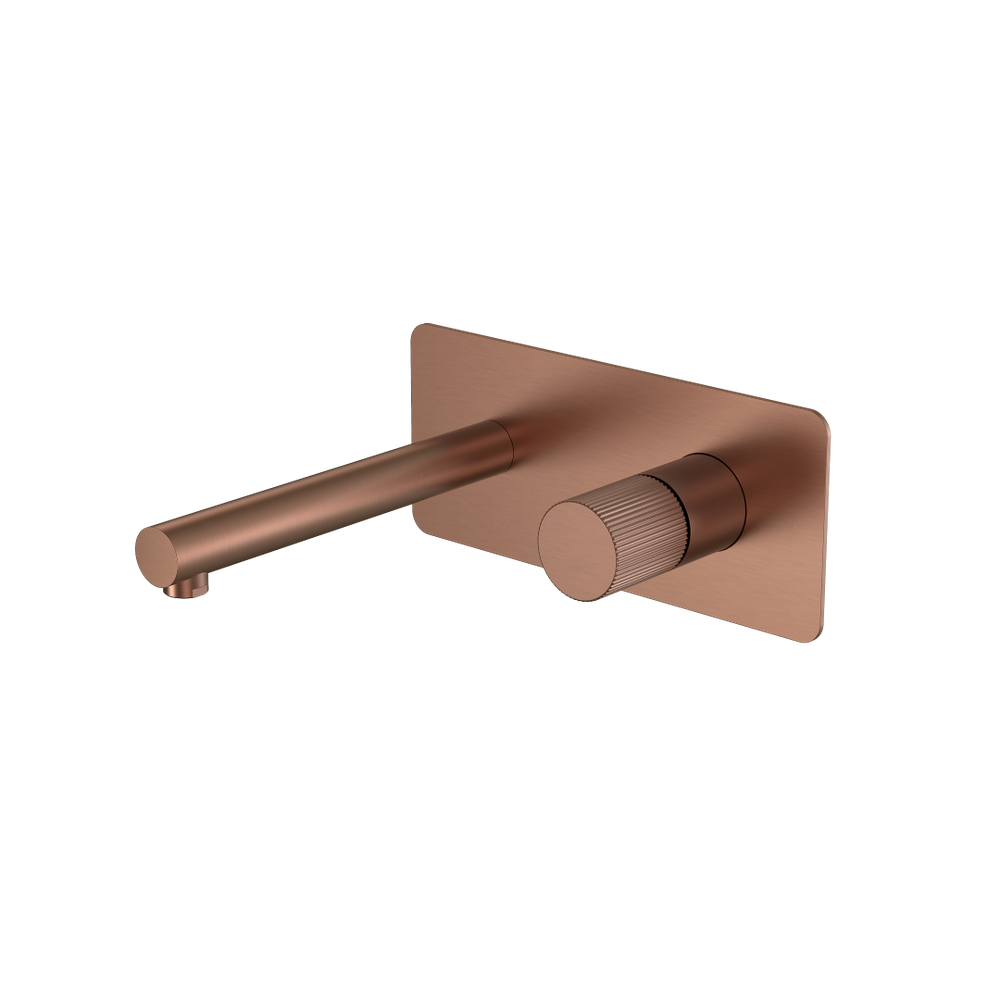 Смеситель STICK из стены BRUSHED BRONZE ручка LINEA