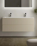 Тумба подвесная SANCOS Snob R 1195х445х500, c двумя ящиками оснащенными доводчиками, Beige Soft, арт.SNR120CE