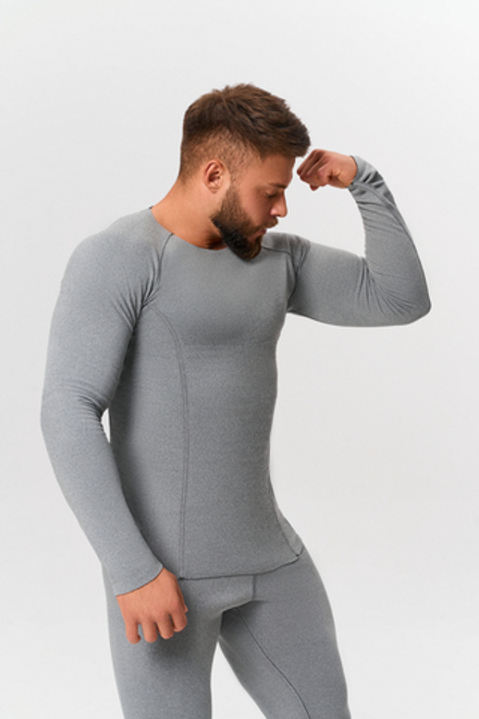 Комплект термобелья мужского двухсторонего ТМ LEGENDA черное/серое