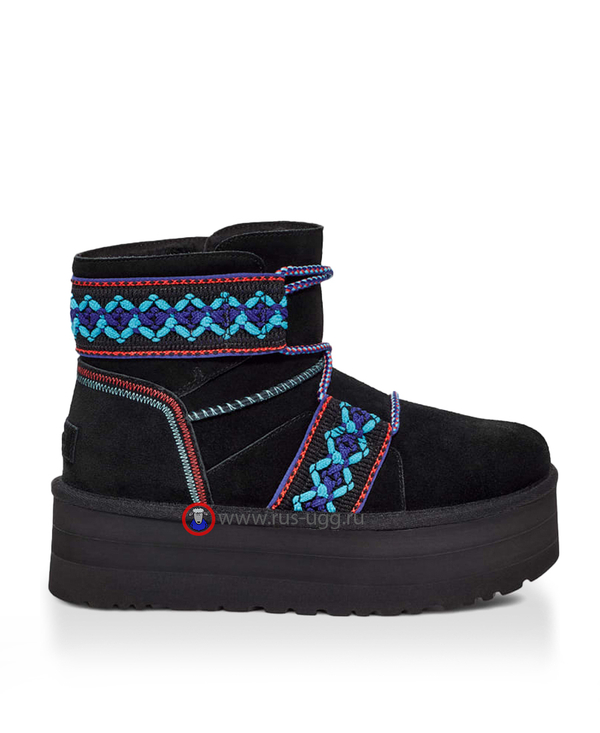 CLASSIC MINI BRAID PLATFORM Black