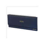 Планинг датированный 2026 305х140 мм BRAUBERG "Select", под кожу, темно-синий, 117231