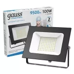 Прожектор Gauss LED Elementary 100W 9500lm IP65 6500K черный 613100100