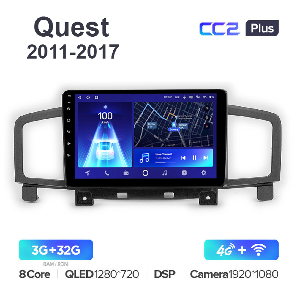 Teyes CC2 Plus 10,2"для Nissan Quest 2011-2017