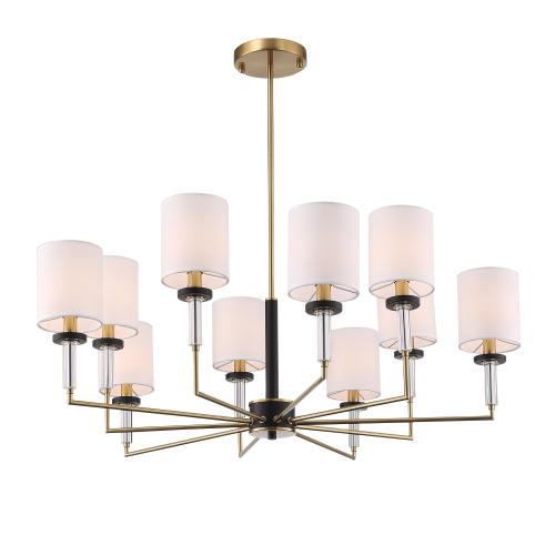 SL1404.303.10 Люстра подвесная ST-Luce Латунь/Прозрачный E14*10 40W ВЕРИТАС