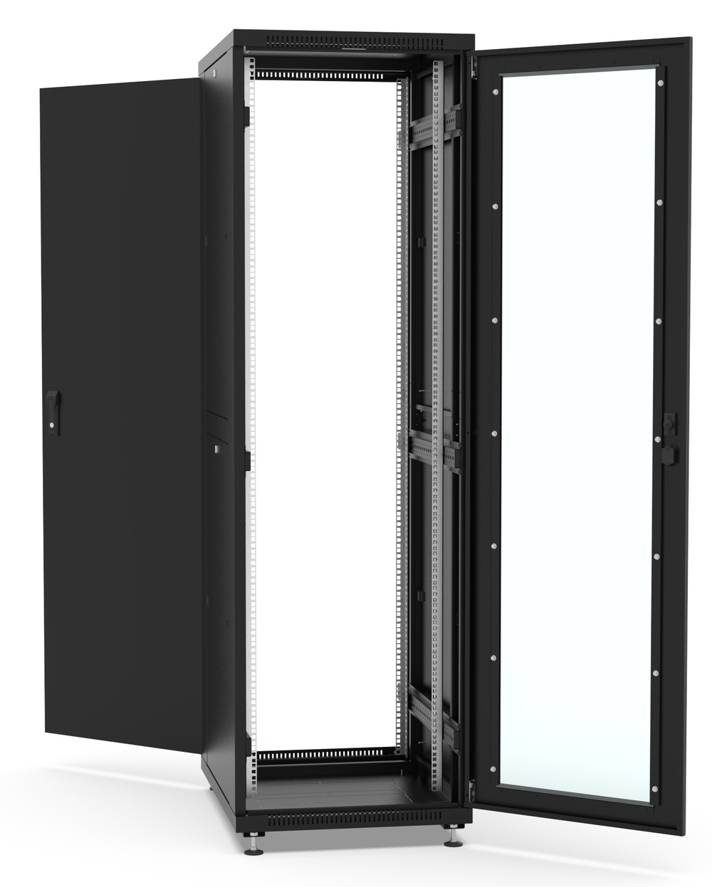 Шкаф напольный 19", 42U Filum FL-NT-4268GM2M-BK
