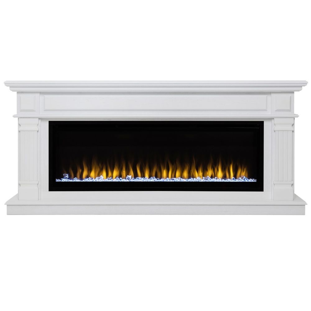Электрокамин RealFlame Islandia 50 WT белый с очагом Saphir 50