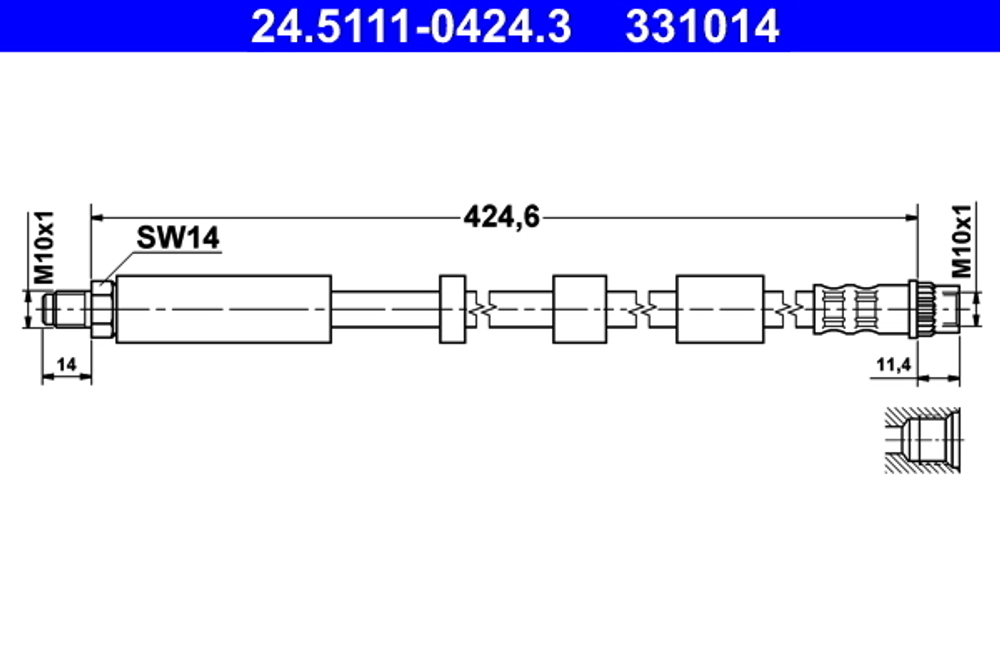 ATE - 24511104243-ATE - Brake Hose