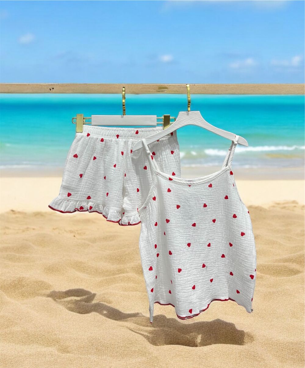 ДО Муслин Двойка Лямка Шорты Саммер