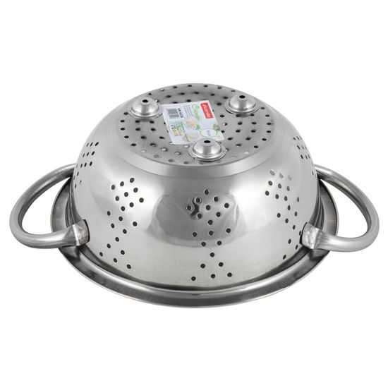 Дуршлаг 18 см. из нержавеющей стали Kamille КМ-4328 с двумя ручками