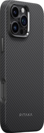 Чехол Pitaka для iPhone 16 Pro Military-Grade Protective Case, Black/Gray (KI1601PPA)