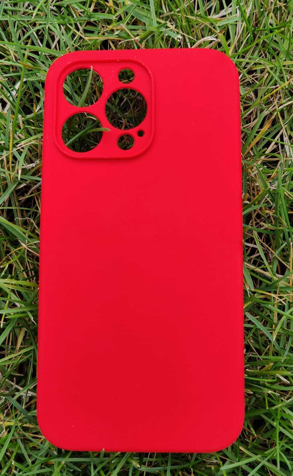 Чехол Silicone Cese на iPhone 12 Pro (Red) без логотипа
