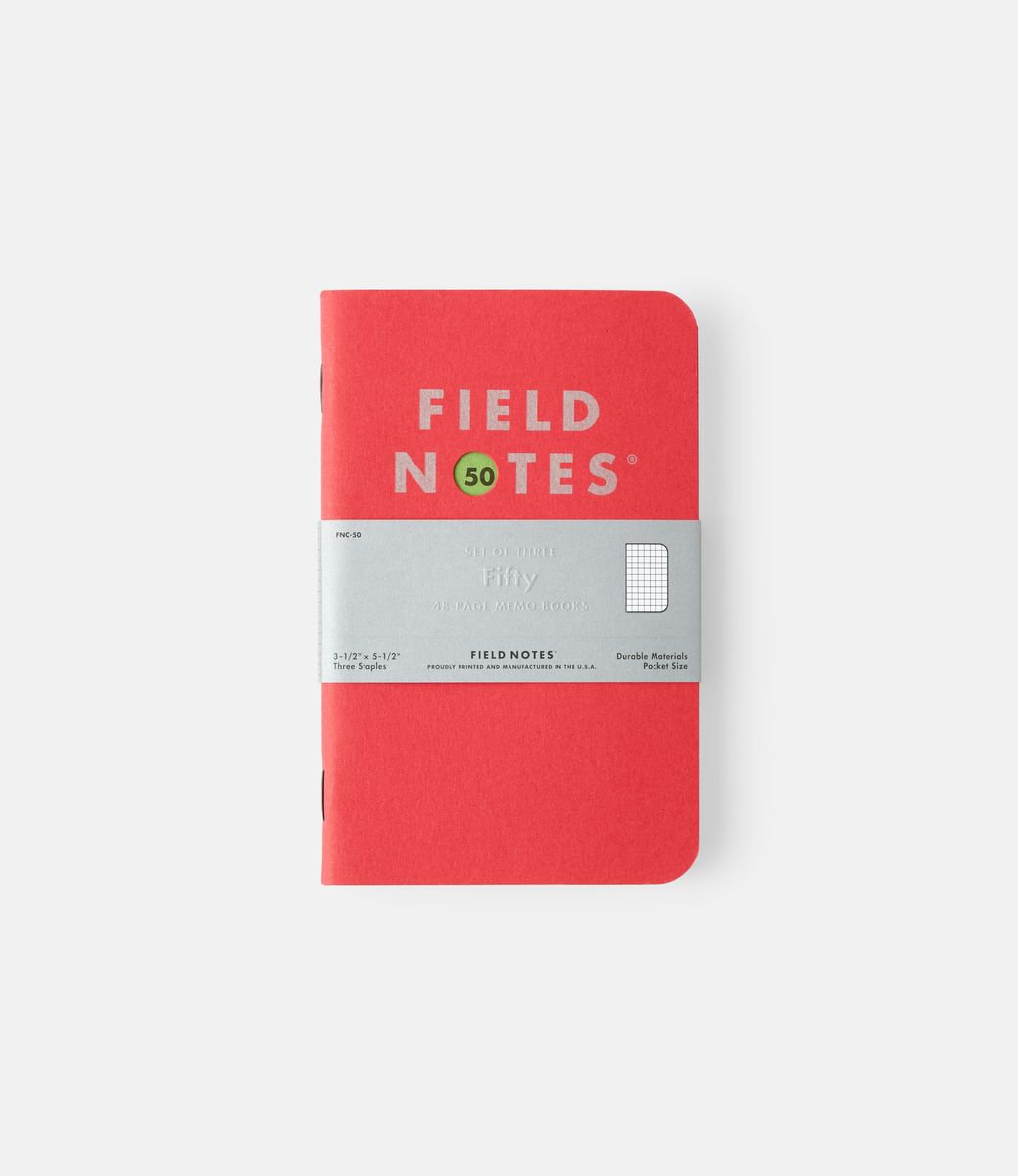 Field Notes Fifty — набор блокнотов в клетку