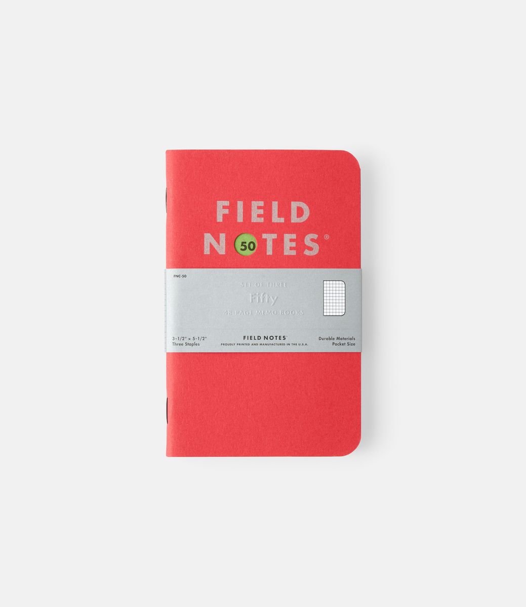 Field Notes Fifty — набор блокнотов в клетку