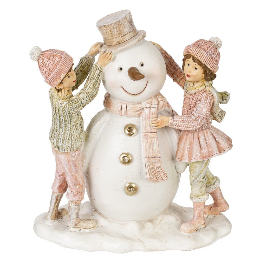 GAEM Фигурка декоративная "Снеговик и дети", L14 W8 H16 см