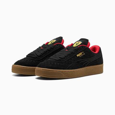 PUMA X SCUDERIA FERRARI КРОССОВКИ УНИСЕКС SUEDE XL, ЧЕРНЫЙ