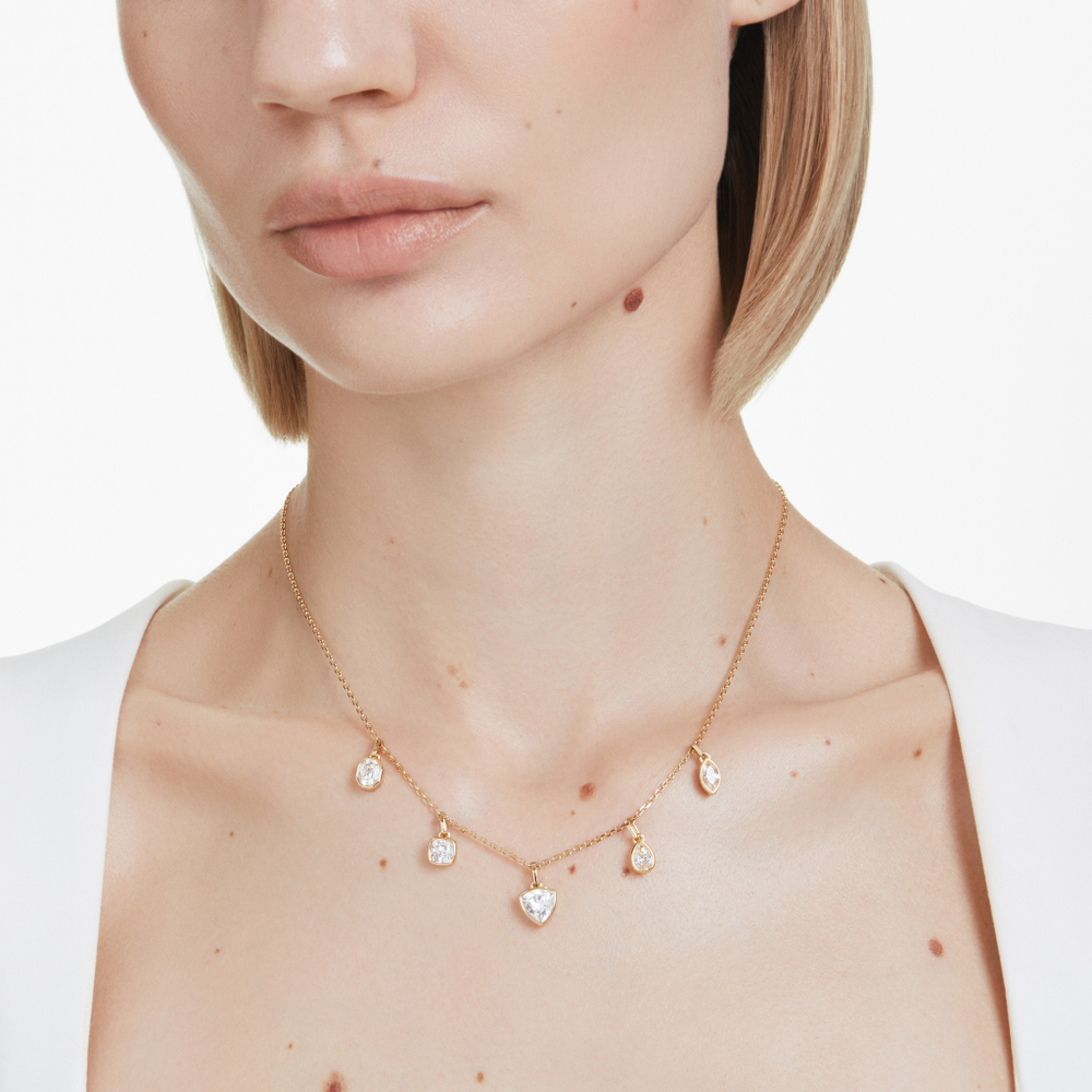 IMBER:NECKLACE DANGLING WHITE/GOS