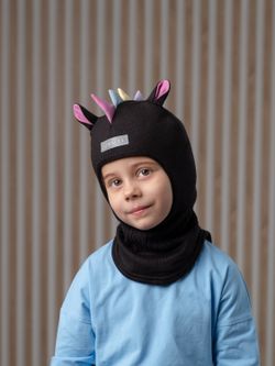 Шлем зимний вязаный (Черный) UNIC