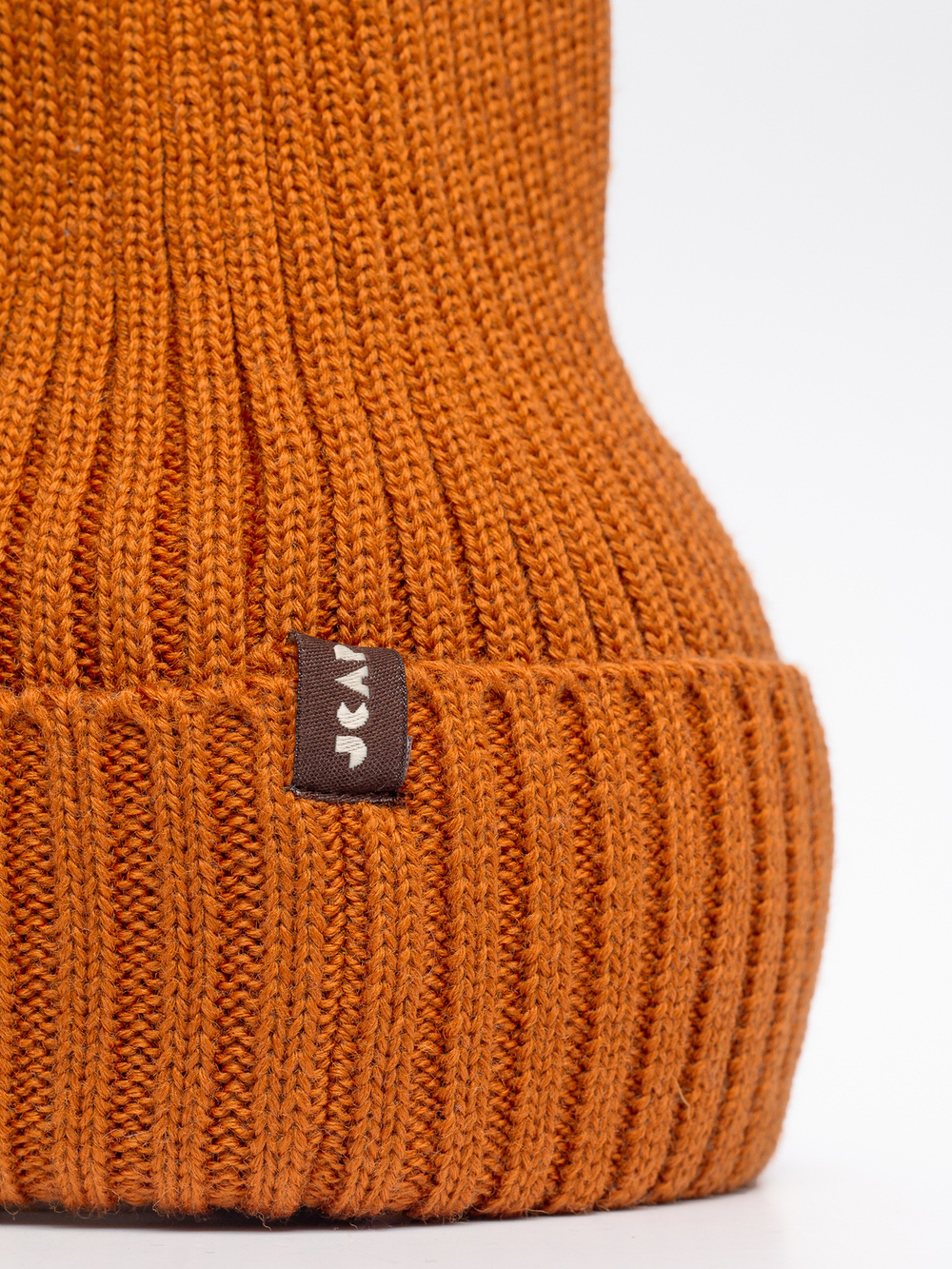 Шапка вязаная-резинка весенняя/осенняя КЭП(Корица)