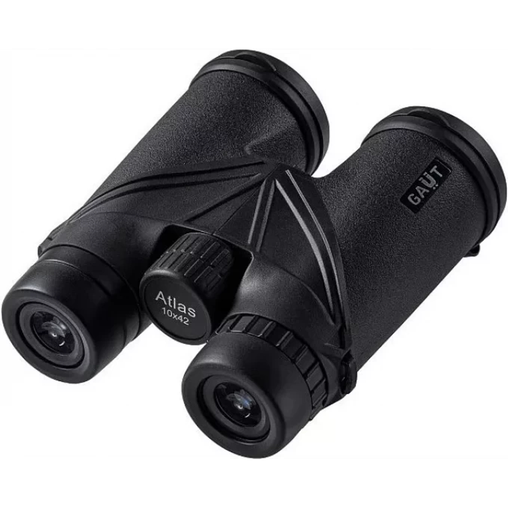 Бинокль GAUT Atlas 10x42 Waterproof, Roof-призмы BK7, IPX6, цвет - чёрный