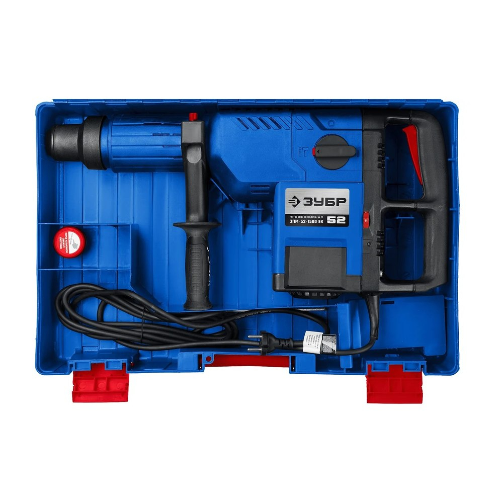 Перфоратор ЗУБР Профессионал ЗПМ-52-1500 ЭК SDS-Max