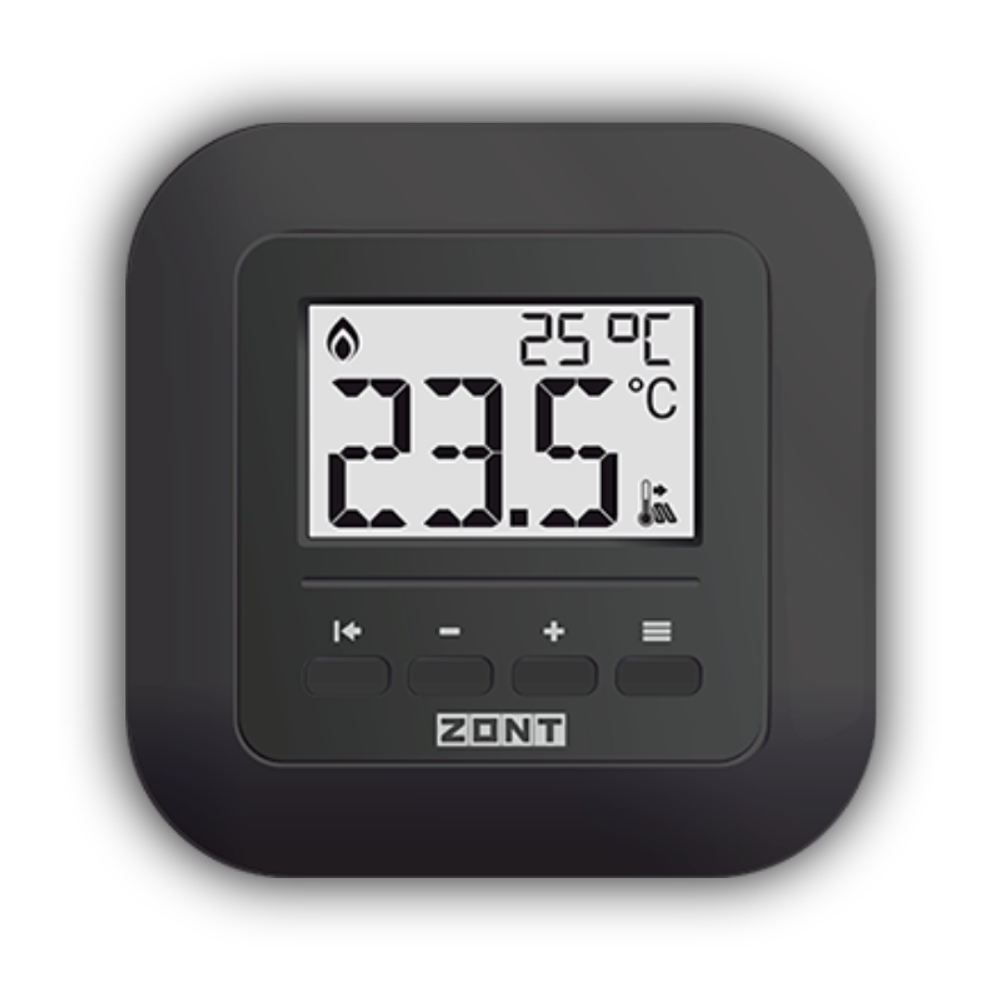 Комнатный термостат МЛ-232.black (RS-485) для ручного управления температурой контура