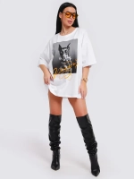 Футболка женская оверсайз принт