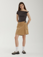 Женская Майка Twisted Tuck Cap Sleeves