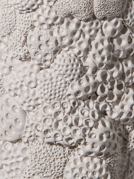 Ваза из гипса для сухоцветов авторская (коллекция "Sea")