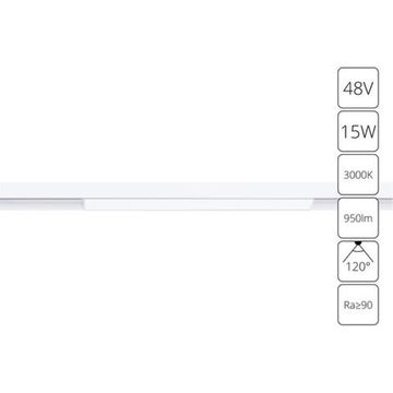 A4643PL-1WH СВЕТИЛЬНИК ПОТОЛОЧНЫЙ LINEA 48В 15Вт 950Лм 3000К 90+ 120°