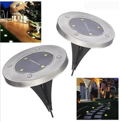 Фонарь садовый на солнечных батареях ForAll 8 Led/Комплект садово-парковый фонарь 8 шт