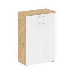 Shift Шкаф средний широкий SK.ST-2.3 Тиквуд Светлый/Белый Бриллиант 800*420*1207