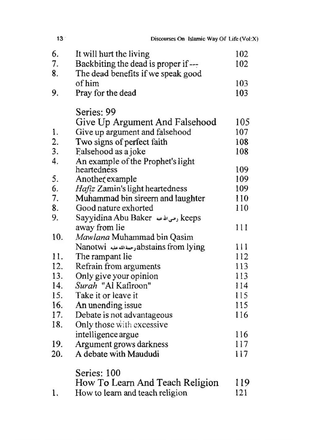 Discourses on Islamic Ways of Life - Volume 10 - By Shaykh Mufti Taqi Usmani | Shaykh Mufti Taqi Usmani
