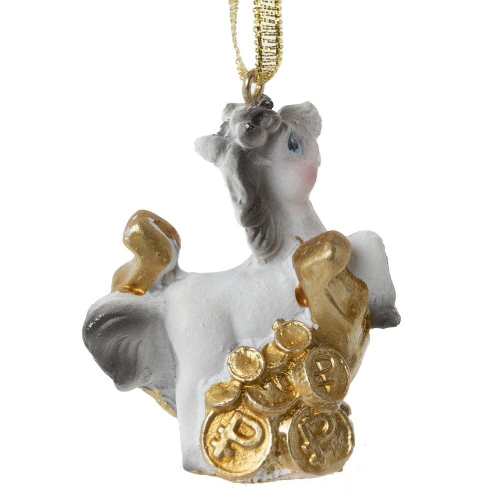 GAEM Фигурка декоративная подвесная "Лошадка", L5 W2 H5 см, 2в.